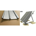 glossy sliver white anodized solar mounting aluminum profile